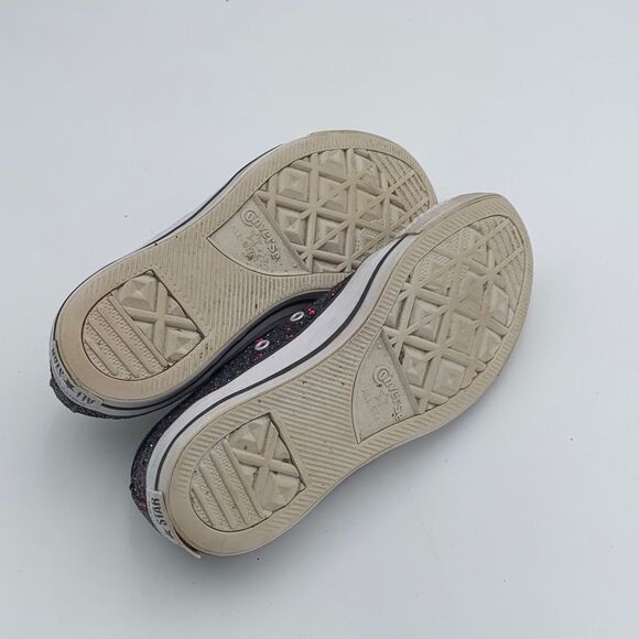 Converse womns Sparkle Sneakers - Black with multi colored Glitter size 10 - Picture 10 of 11